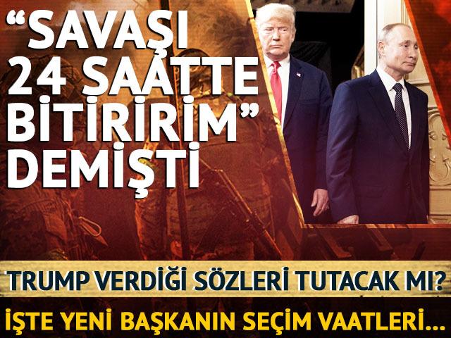 İşte Trump'ın seçim vaatleri...