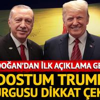  Erdoğan'dan Trump'a tebrik!