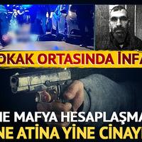 Yine mafya hesaplaşması! Yine Atina! Yine cinayet! Sokak ortasında infaz