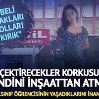 Korkup kendini inşaattan atmış!