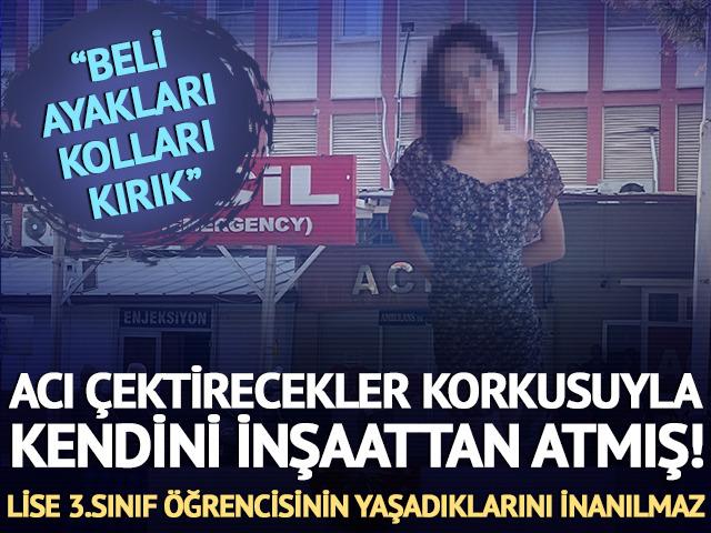 Korkup kendini inşaattan atmış!