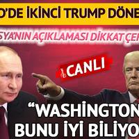  ABD'de yeni başkan Donald Trump oldu! Rusya'dan dikkat çeken açıklama: 'Washington da bunu iyi biliniyor'