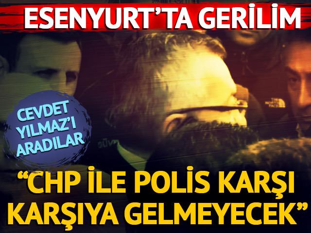 Esenyurt Belediyesi önünde gerilim