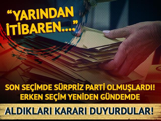 Yeniden Refah'tan erken seçim açıklaması! Aldıkları kararı açıkladılar: 'Yarından itibaren...'