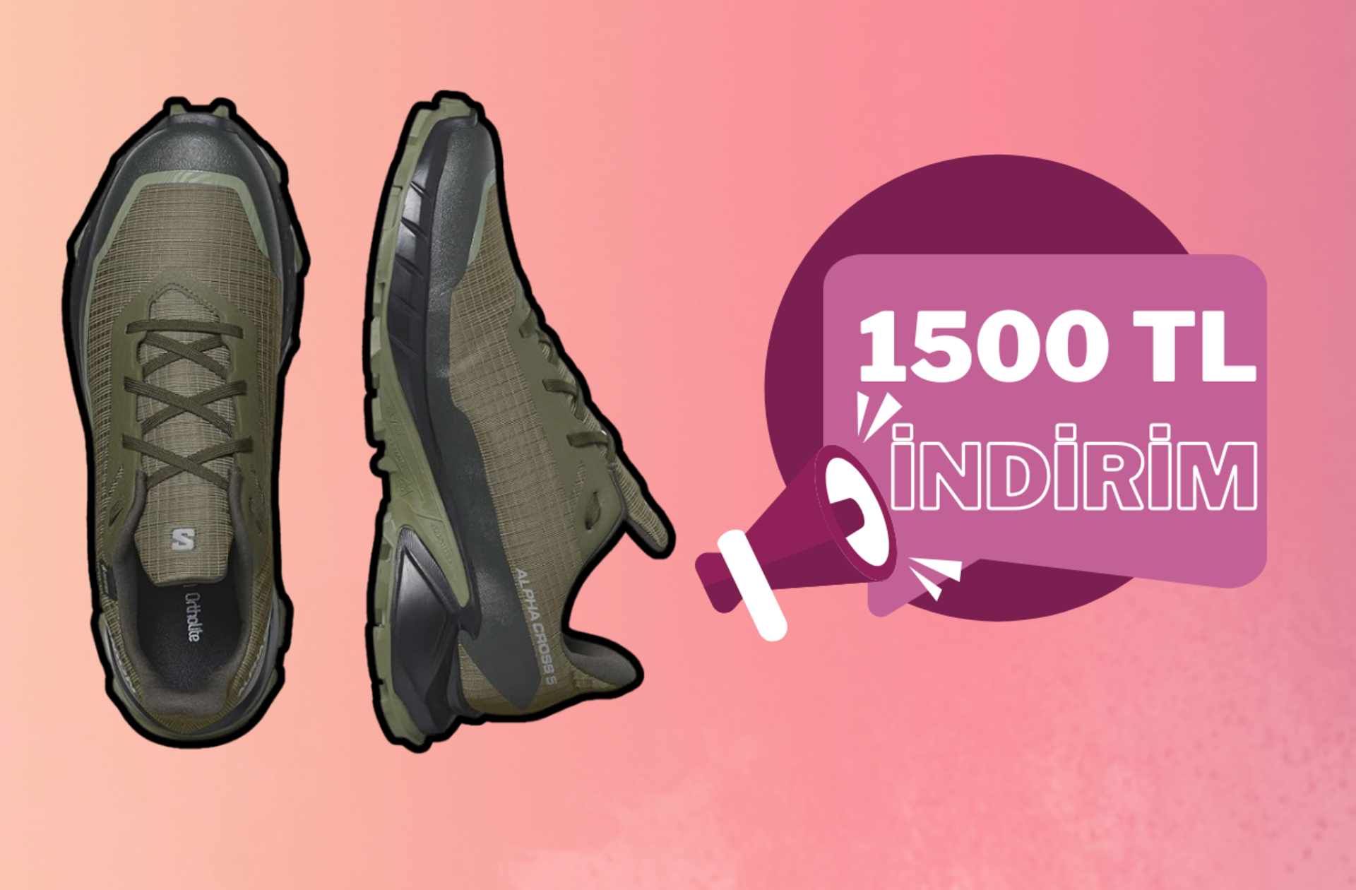 En zorlu parkurlarda yol arkadaşınız olacak Salomon Alphacross 5 GTX indirime girdi