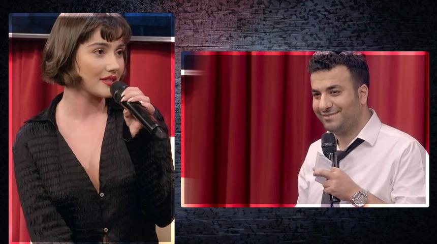 Sunucu Sevda Erginci'ye açık açık "Hasan Can biraz yürüdü sana" deyince...