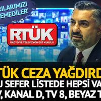 RTÜK 'uyarıları dinlemediler' dedi, ceza yağdırdı