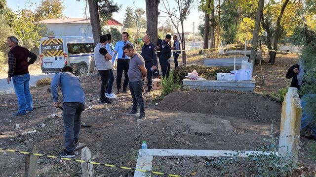 Cenaze defini sırasında bulundu! Bölgeye güvenlik şeridi çekildi