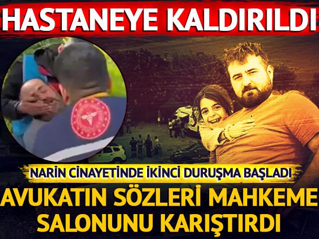 Avukatın sözleri duruşma salonunu karıştırdı! Narin'in babası Arif Güran bayılarak hastaneye kaldırıldı