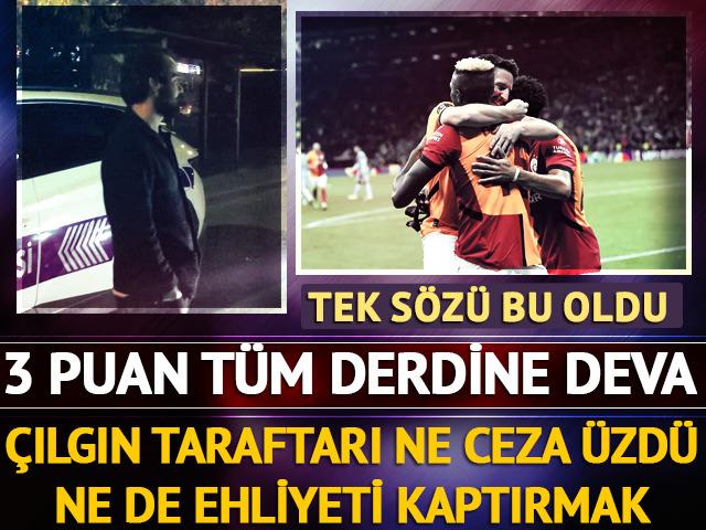 Ehliyeti kaptıran alkollü sürücünün keyfi yerinde: Galatasaray her şeyden önemli