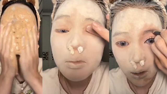 Sosyal medya bu makyaj görüntülerini konuşuyor! Bambaşka biri oldu: Bu nasıl bir makyaj?
