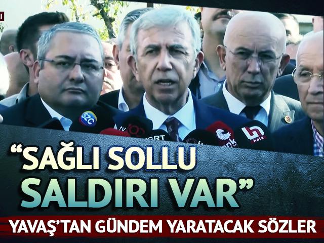 Mansur Yavaş'tan olay sözler: 'Bana saldırıyorlar'