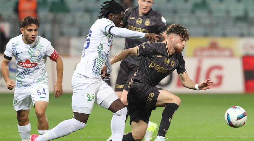 SON DAKİKA: Trabzonspor Rizespor deplasmanından eli boş döndü!