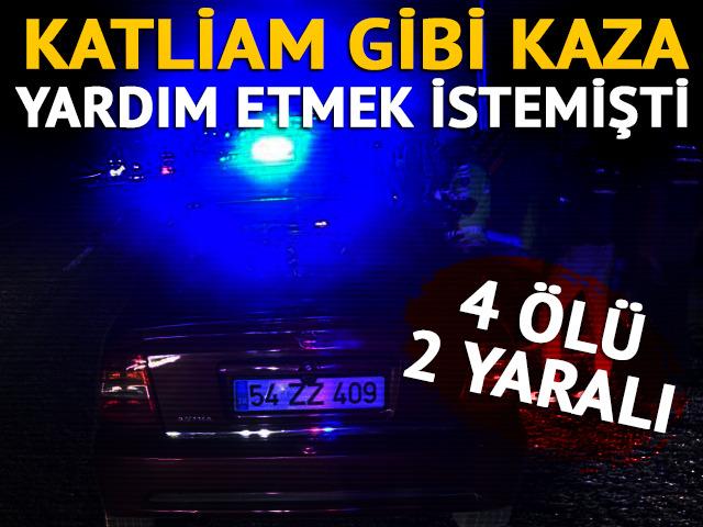 Mersin'de katliam gibi kaza! Yardım etmek istemişti... 4 ölü, 2 yaralı