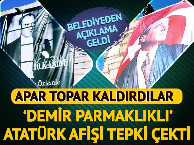 Atatürk afişleri tepki çekti