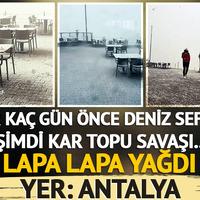 Antalya haftayı karla kapattı!