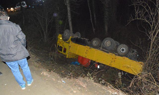 Orman işçilerini taşıyan kamyon devrildi: 2 ölü, 12 yaralı (2)