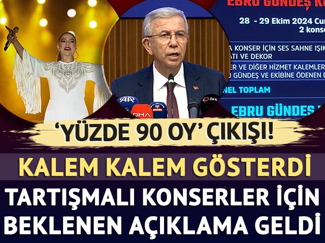 Tartışmalı konserler için beklenen açıklama geldi