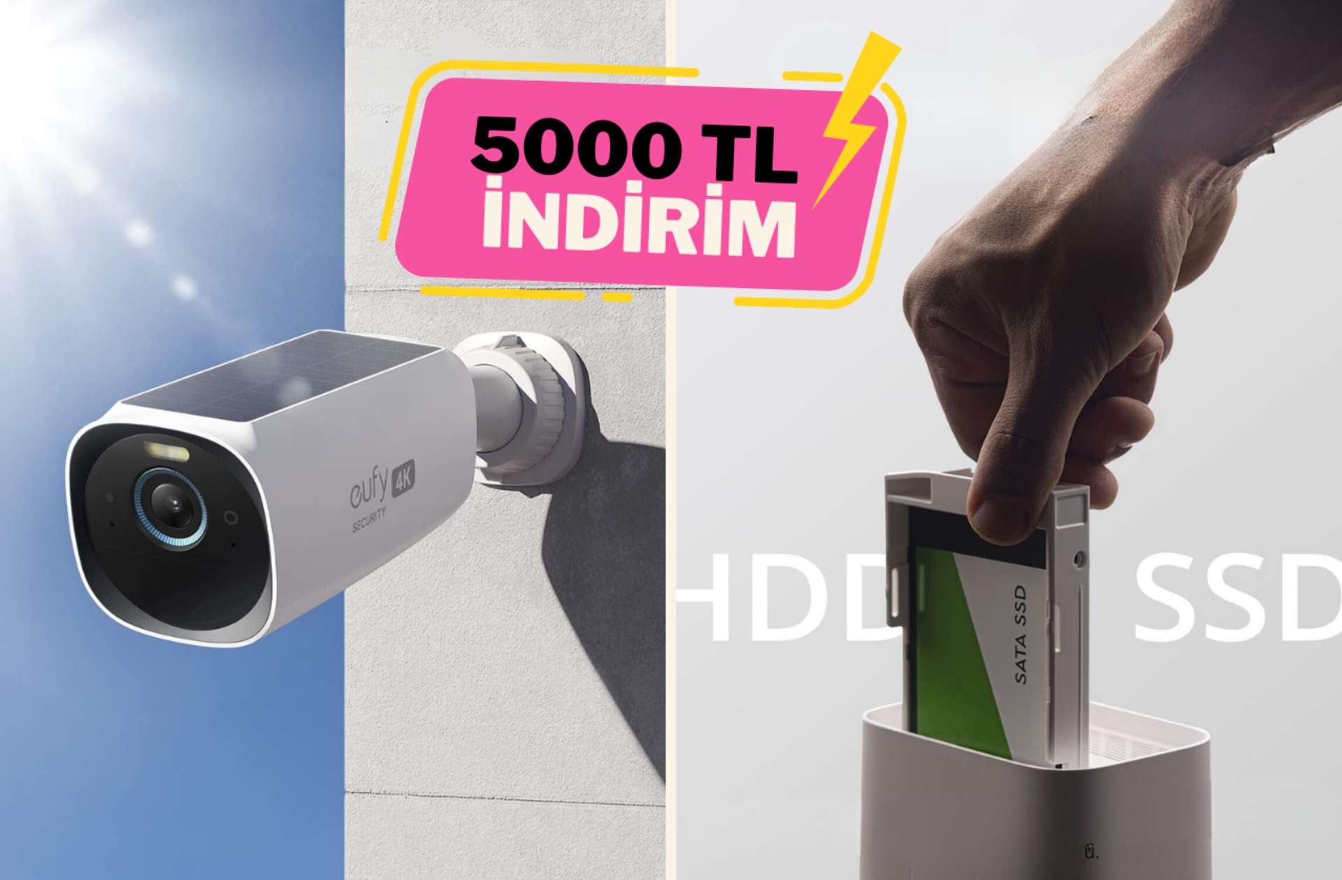 Güvenliğinizi maksimuma çıkaracak Eufycam 3 Akıllı Kamera'da 3000 TL indirim