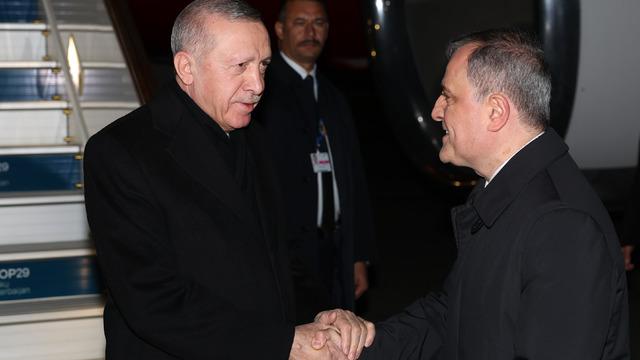 Cumhurbaşkanı Erdoğan, Azerbaycan'a geldi