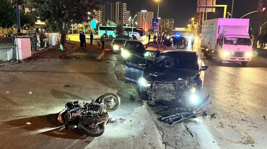 Adana’da otomobille motosikletin çarpışması sonucu bir kişi öldü
