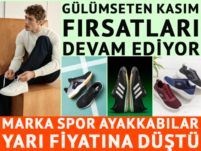 Adidas, Puma, Nike... Marka spor ayakkabılar yarı fiyatına düştü