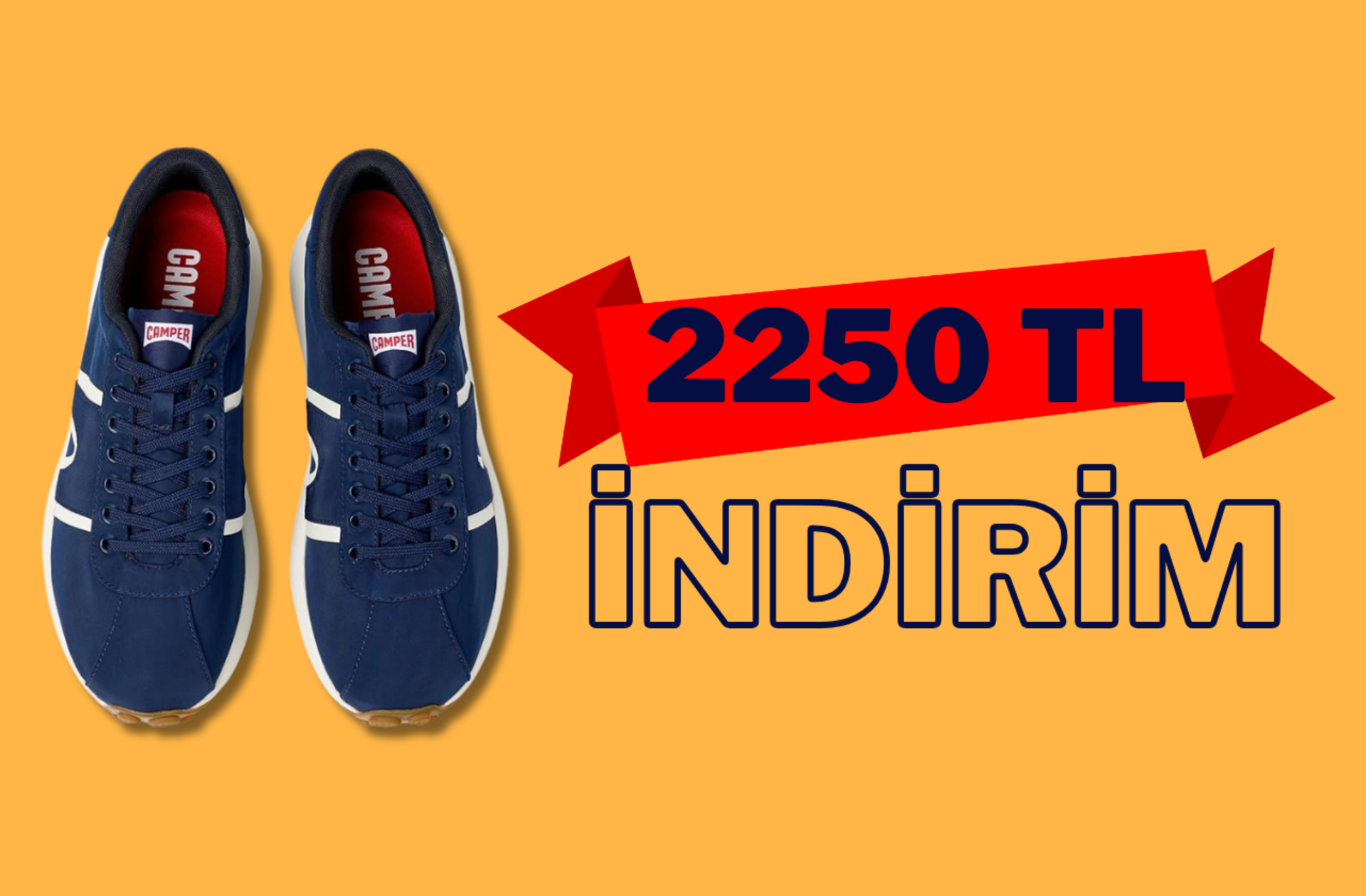 Fiyatı 2 bin 749 TL'ye düştü! Camper Pelotas Athens'te dev indirim