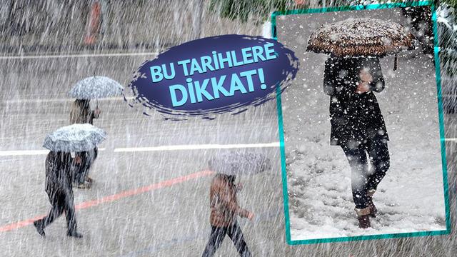 Kar yağışı, kuvvetli sağanak, soğuk hava… Bu tarihe dikkat! 