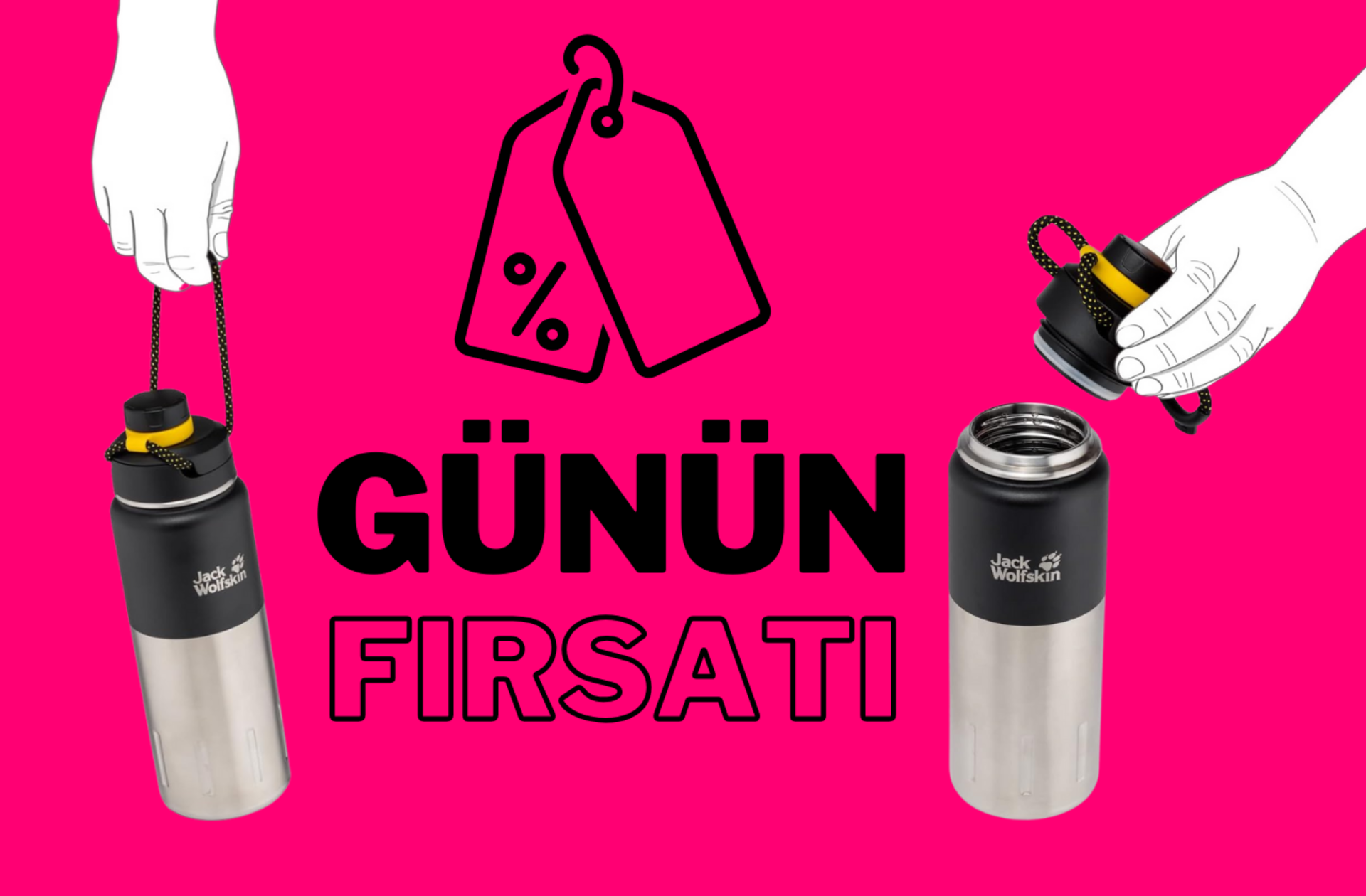 Fiyatı 1979 TL'ye düştü! Jack Wolfskin termosta kaçırılmayacak indirim