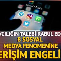 Savcılık talep etmişti! 8 sosyal medya fenomeninin hesaplarına erişim engeli