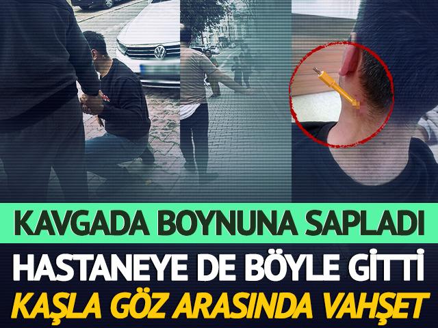 Kavgada tornavidayı boynuna sapladı!