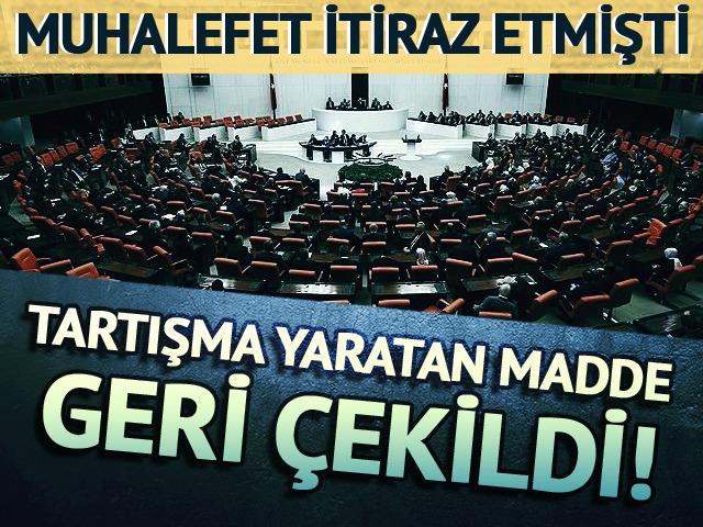 Etki ajanlığı suçu getiren madde geri çekildi