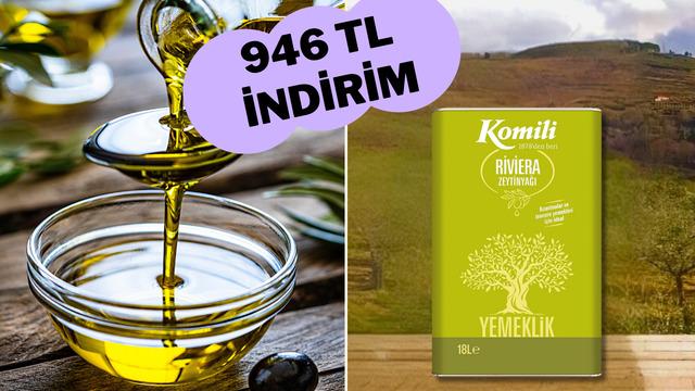 Komili Riviera Zeytinyağı Gülümseten Kasım'a özel 946 TL indirimde