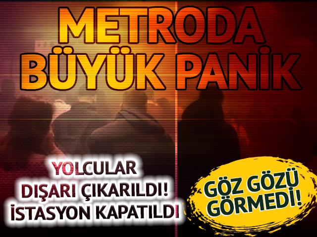 Yenikapı metro istasyonunda yangın! Yolcular dışarı çıkarıldı, istasyon kapatıldı