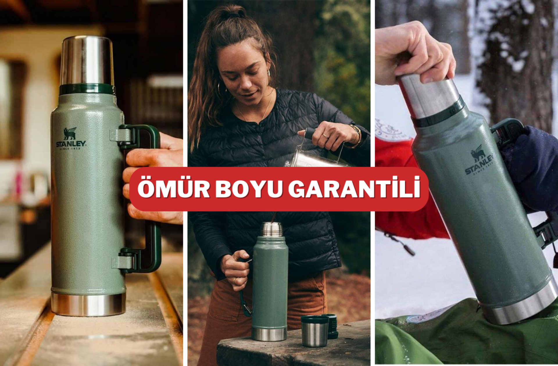 Çok satanlarda yer alan Stanley Klasik Vakumlu Çelik Termos indirime girdi