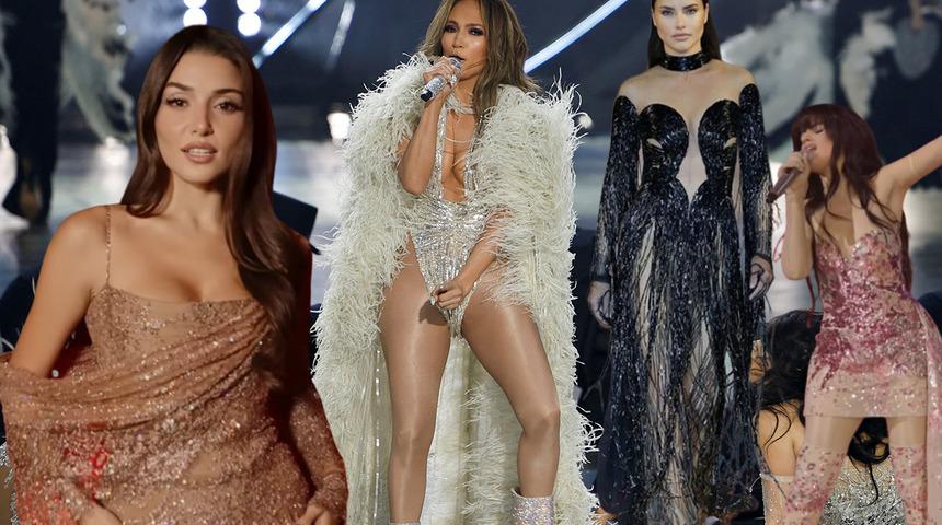 Suudi Arabistan'da görkemli defile! Hande Erçel Dünya yıldızlarıyla bir arada