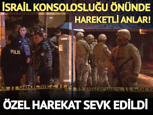 İsrail Konsolosluğu önünde kurşun yağdırdı!