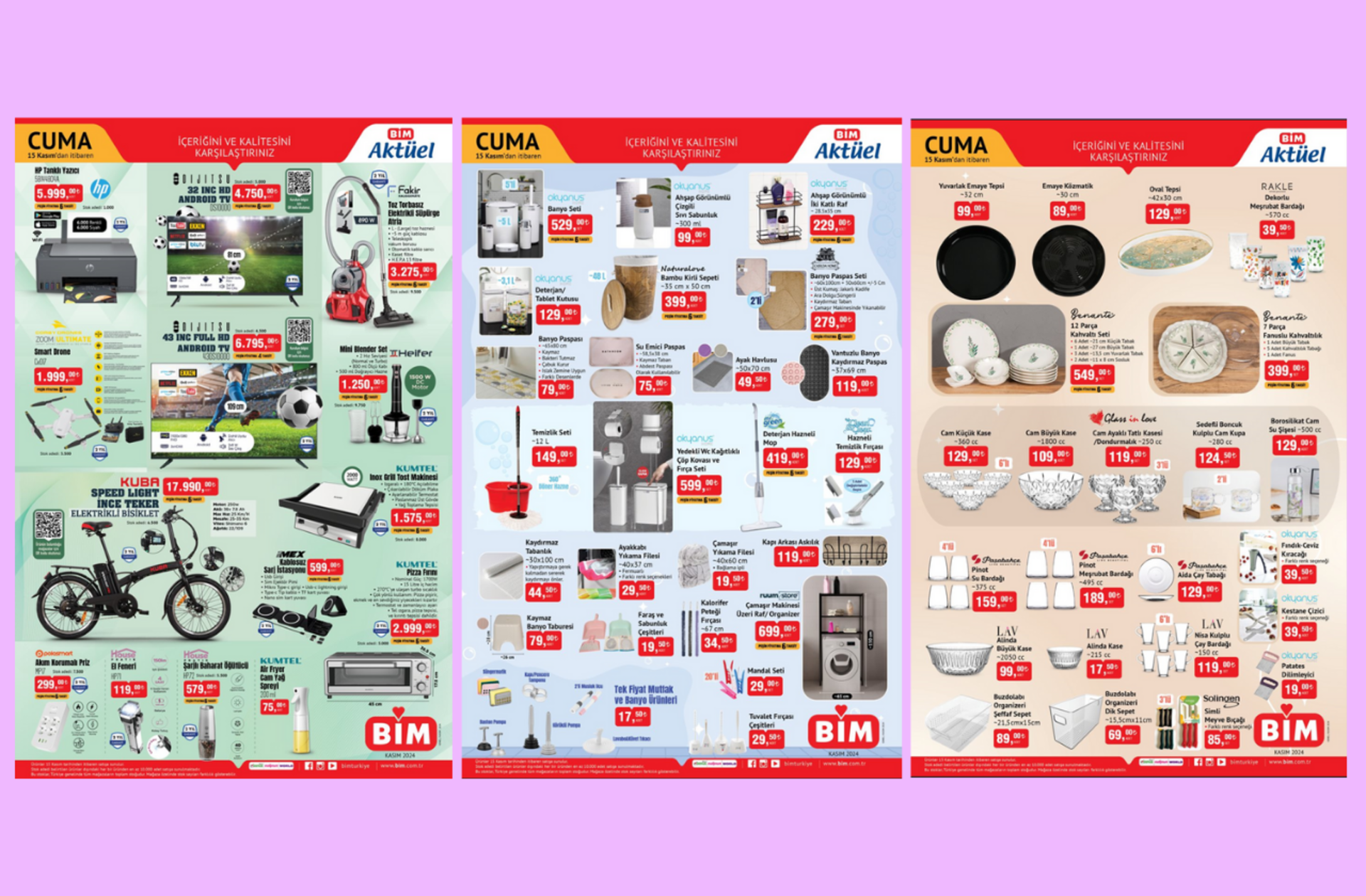 BİM'e Kiğılı mont geliyor! 15 Kasım 2024 BİM Aktüel Kataloğu burada