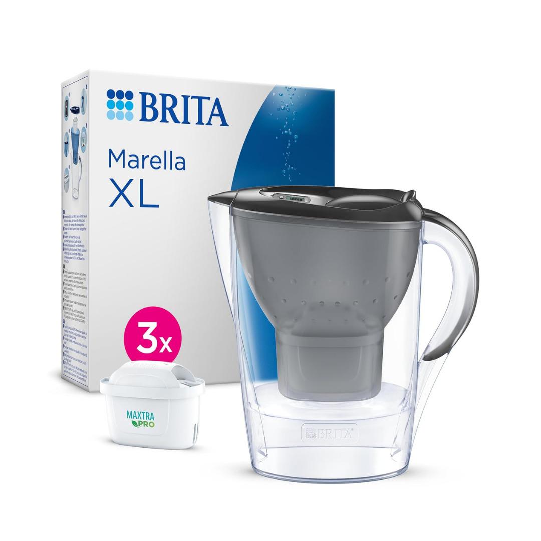 BRITA Marella XL 3x MAXTRA PRO ALL-IN-1 Filtreli Su Arıtma Sürahisi – Grafit (3,5 L)