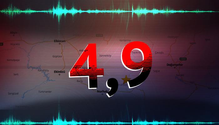 Malatya'da deprem! 4,9 ile sallandı