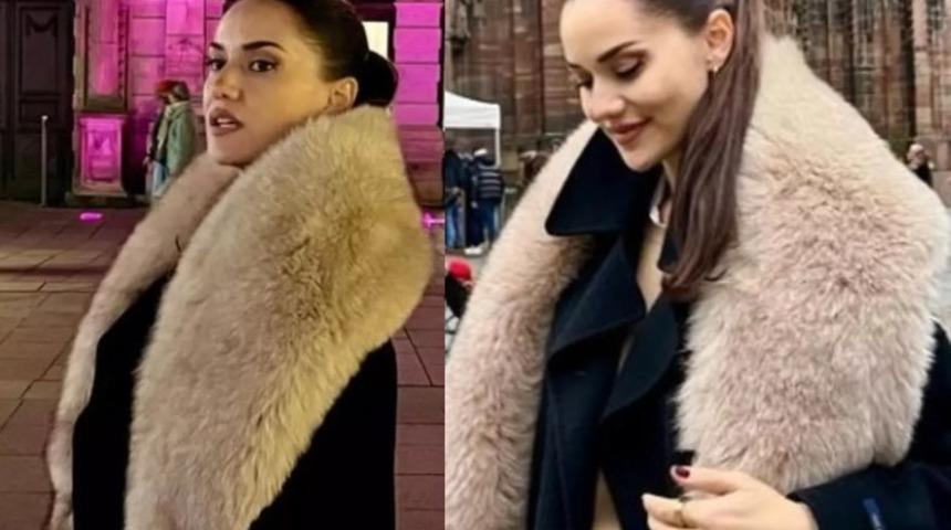 Fahriye Evcen'in giydiği kürk tartışma yaratmıştı! Burak Özçivit gerçek olup olmadığını açıkladı