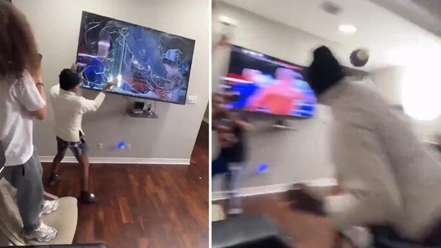 Mike Tyson - Jake Paul maçı sinirlerini alt üst etti! Mike Tyson'a bahis oynamıştı... Kaybedince televizyonu paramparça etti