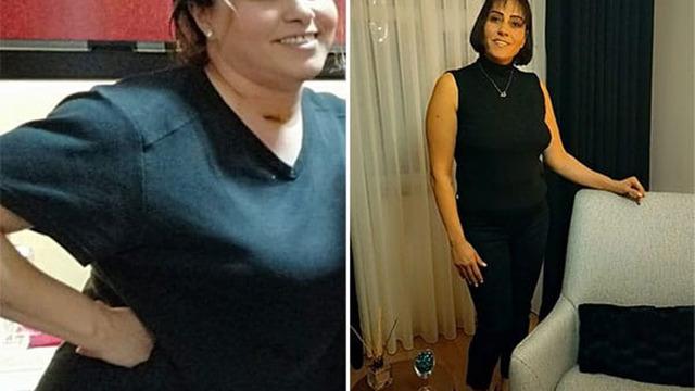 11 ayda 17 kilo verdi! 20 yıl önceki montunu giymenin mutluluğunu yaşadı