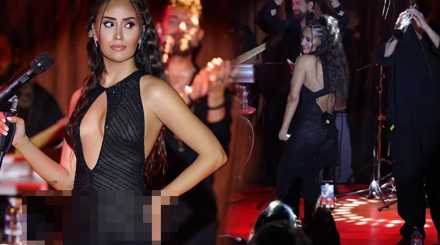 Şarkıcı Hande Ünsal tulumunun azizliğine uğradı! "Giymeseydin" yorumları gelince...