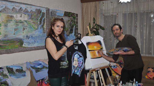 Hayallerini tişörtlere resmediyorlar