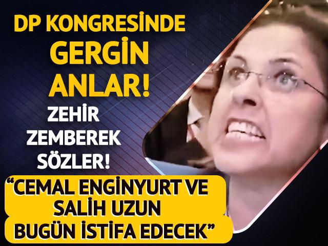 Demokrat Parti kongresinde gergin anlar! "Cemal Enginyurt ve Salih Uzun bugün istifa edecek"