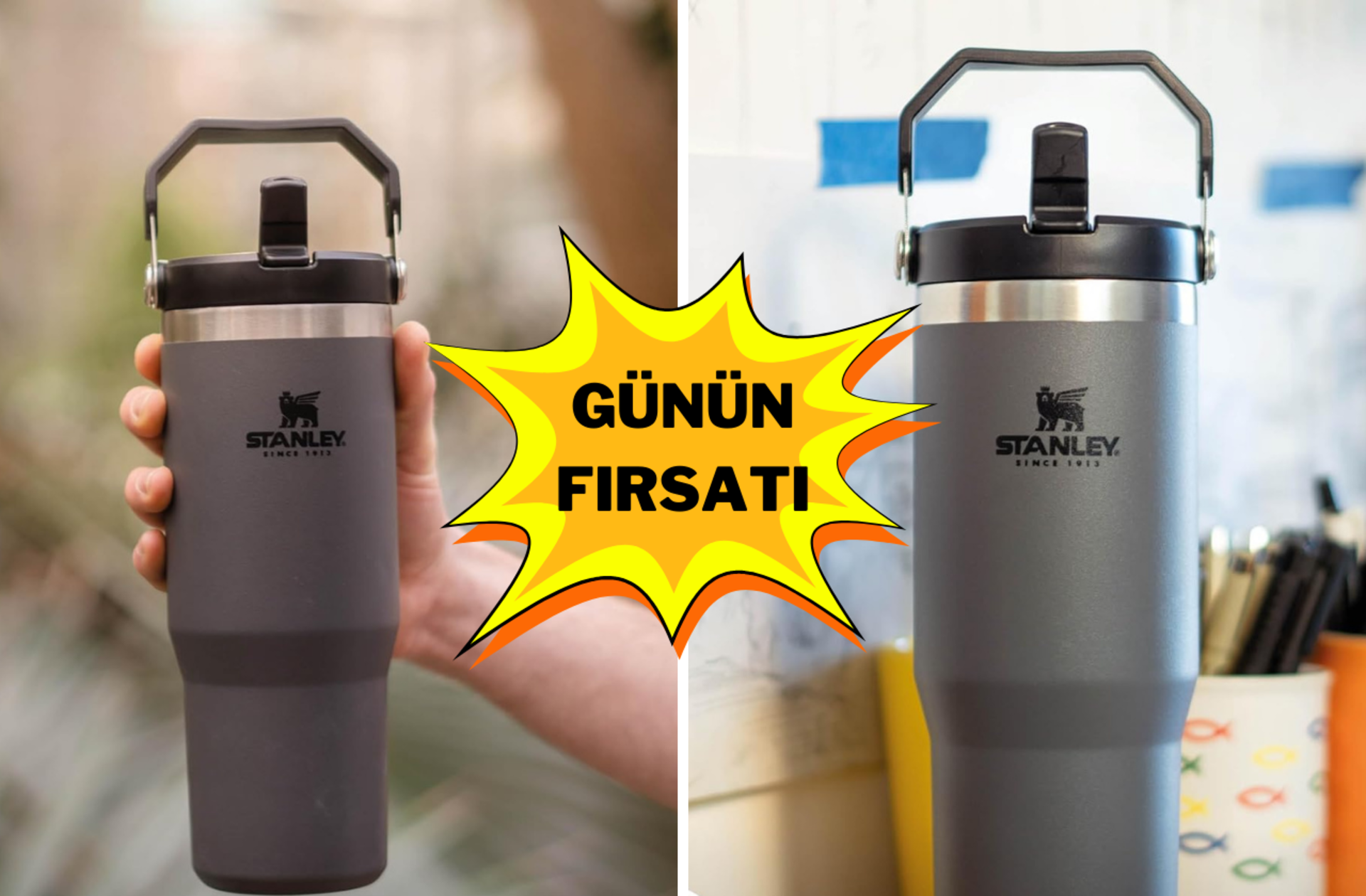 Fiyatı 1269 TL'ye düştü! Stanley'in sosyal medyada viral olan o termosu indirimde