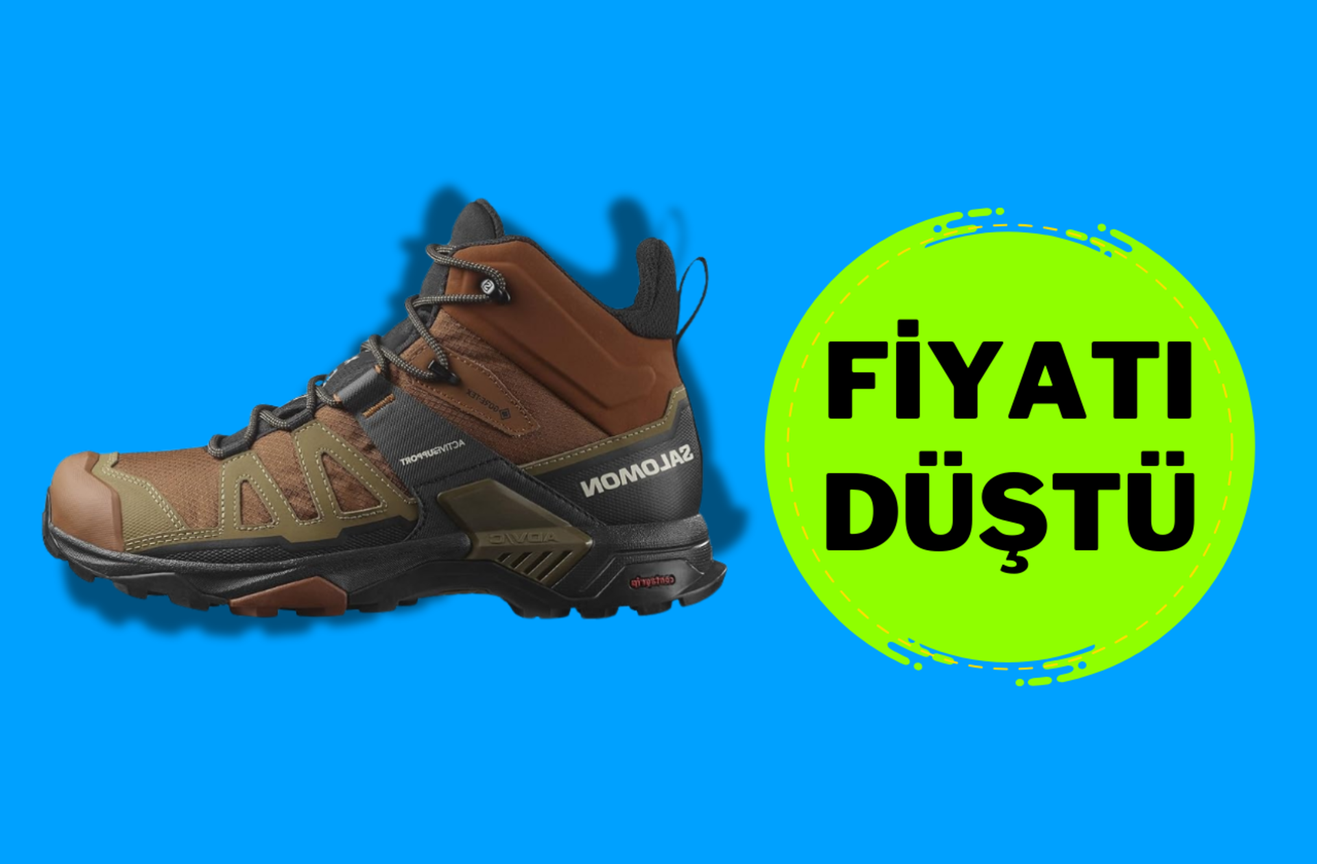 Salomon X ULTRA 4 MID GTX Yürüyüş Botu'nun fiyatı 5471 TL'ye düştü