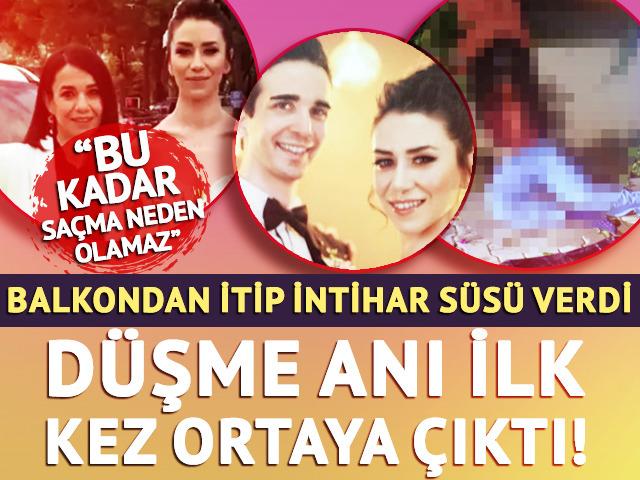 Balkondan itip intihar süsü vermişti! Düşme anı ortaya çıktı