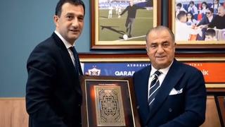 Azerbaycan'ın köklü kulüplerinden Qarabağ, Fatih Terim'i ağırladı! İmparator da sosyal medya hesabından teşekkür etti